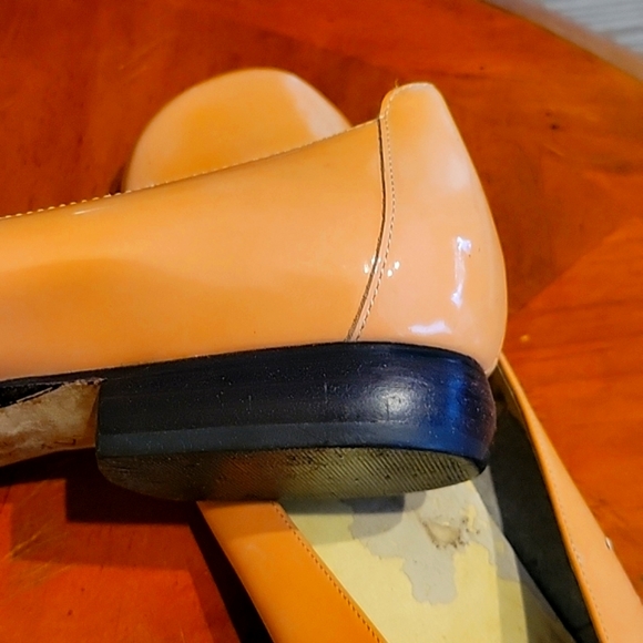 VTG! ANNE KLEIN PATENT LEATHER FLATS, PINK SIZE 10 - Picture 5 of 9